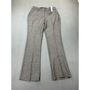 Express Pants Womens 6R Gray Columnist Boot Mid Rise Stretch Dress Work Office
